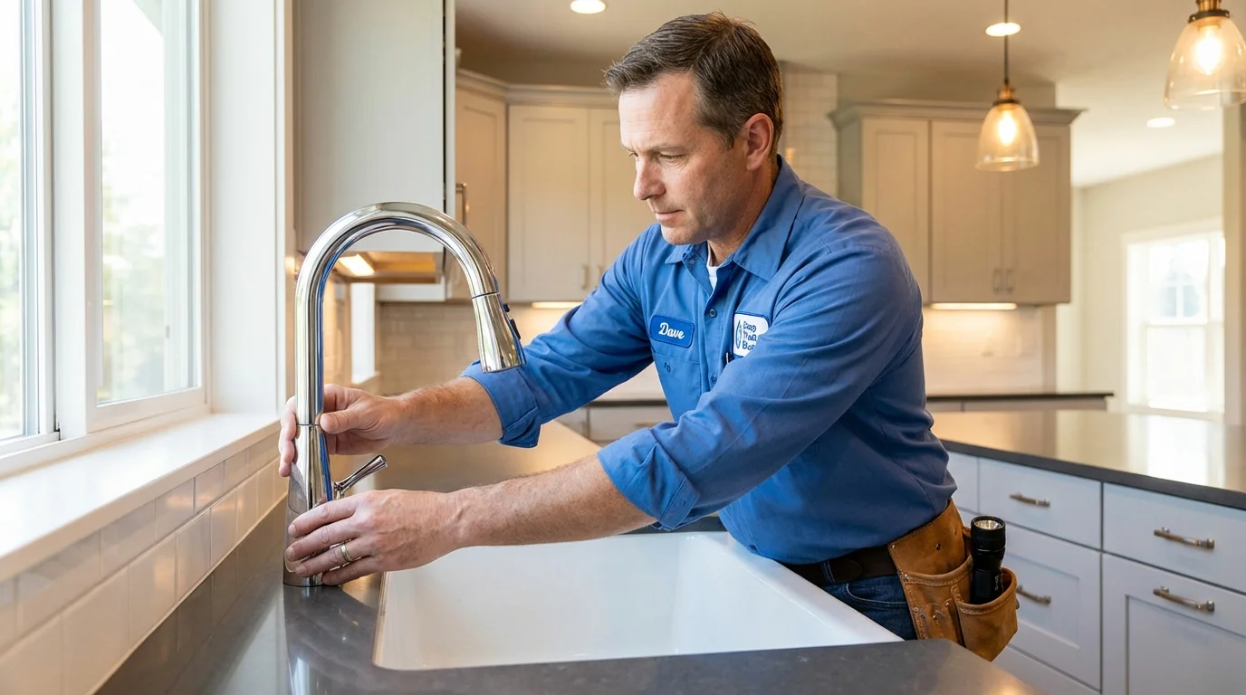 Kitchen faucet installation by Johns Plumbing LLC in Boise City