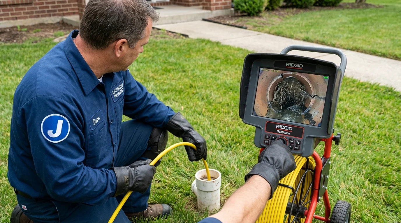Sewer camera inspection being performed by Johns Plumbing LLC in Boise City